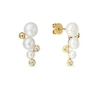 CHRIST Damen-Ohrstecker 925er Silber Süßwasserperle One Size 88562186