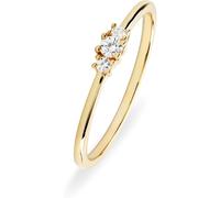 CHRIST - Damenring 375er Gelbgold Ringe 1 ct