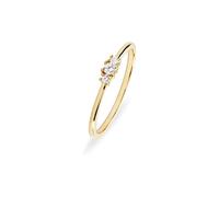 CHRIST - Damenring 375er Gelbgold Ringe 1 ct