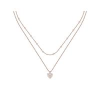 CHRIST Damen-Kette 925er Silber, recycelt Zirkonia One Size Roségold 89085675