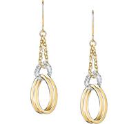 CHRIST Ohrhänger 585er Gelbgold, Weißgold One Size Damen