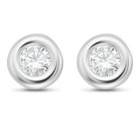 CHRIST - Ohrstecker 375er Weißgold Ohrringe Damen