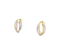 CHRIST - Ohrstecker 585er Gelbgold, 585er Weißgold, 585er Rotgold Ohrringe 1 ct Damen