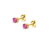 CHRIST - Ohrstecker 375er Gelbgold Ohrringe 1 ct Damen