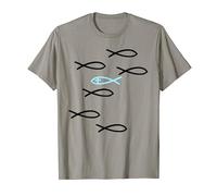 Christ Pisces Christian Design Against The Current T-Shirt
