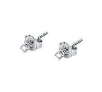 CHRIST Damen-Ohrstecker 375er Weißgold 2 Diamant One Size 89113725