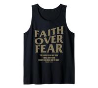 Christian Faith Over Fear Shirt Men Jesus Religious Shirts Tank Top