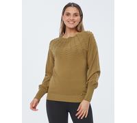 Christian Materne Feinstrickpullover mit Puffärmeln 42/44 oliv