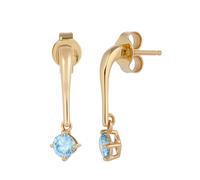 Christian Materne Ohrstecker ""Blue Crown"", LG-Brillanten, 0,50 ct. x Gelbgold 585