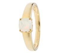 Christian Materne Solitär-Ring, Afrikanischer Opal, Silber 925 poliert 20 vergoldet Afrikanischer Opal
