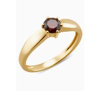 Christian Materne Solitär-Ring Lab Grown Brillant, rot, 0,50 ct., Gold 585 18 Gelbgold 585