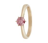 Christian Materne Solitär-Ring, LG-Brillant Pink, Gelbgold 585 20 Gelbgold 585