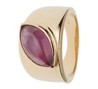 Christian Materne Solitär-Ring Rubin, Silber 925, vergoldet 19 Rubin