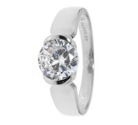 Christian Materne Solitär-Ring ""Star Deluxe"", Silber 925 poliert 16 rhodiniert