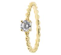 Christian Materne Solitär-Ring ""Sweet Little Love"", rhodiniert 16 vergoldet