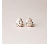 ChristinaPauls Slow jewellery Amia Ohrstecker, oval in Gold oder Rosegold Rose