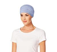 Christine Headwear Damen Christine Headwear Soft Bamboo Turban, Light Blue Melange Yoga turban, Light blue melange, 55-61 EU
