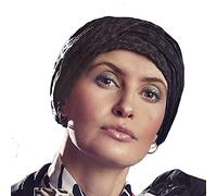 Christine Headwear Damen • - EMMY V turban Black, Black matte'n'shiny, Einheitsgröße EU