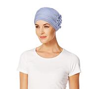 Christine Headwear Lotus-Uni Bamboo Turban Stoffturban Kopftuch Chemo-Kopfbedeckung Chemomütze (One Size - hellblau)