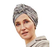 Christine Headwear Damen Lotus Turban - Printed Headband, Patchwork Leo, Einheitsgröße EU