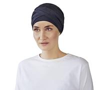 Christine Headwear Shakti Turban Damen Balu Melange | Chemo Kopfbedeckung Damen | Kopftuch für Damen Mit Haarausfall | Chemo Mütze Damen Auf 95% Viskose Bambus 5% Elasthan