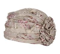 Christine Headwear Lotus Protea Turban Damenturban Stoffturban Kopftuch Damen - mit Futter Frühling-Sommer Sommer - One Size grau