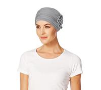Christine Headwear Lotus-Uni Bamboo Turban Stoffturban Kopftuch Chemo-Kopfbedeckung Chemomütze (One Size - grau)