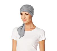 Christine Headwear Mantra Bambus Uni Turban Kopftuch Damenturban Chemo-Kopfbedeckung (One Size - grau)