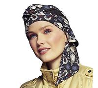 Christine Headwear Onkologischer Halstuch, wendbar, aus Bambus, Mantra, Schwarz / Kaschmir, Fantasie, Schwarz/Kaschmir, One size