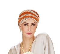 Christine Headwear Shanti Orange Turban Damenturban Stoffturban Kopftuch (One Size - orange)