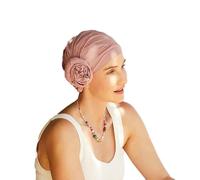 Christine Headwear Turban Damen I Turban Supima-Baumwolle und Elasthan I Woodrose Kopftücher Chemo One Size