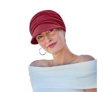 Christine Headwear Uni Sun Cap Sonnencap Bandana Damencap (One Size - Bordeaux)