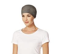 Christine Headwear Yoga Turban Damen (Braune Melange) / One Size / Sommermütze und Kopftücher für Frauen / Chemo Kopfbedeckung Damen Sommer