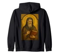 Christlich-katholische Ikone des Heiligen Beda des Kapuzenjacke