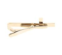 Christliche Krawattenklammer mit Kreuz aus Kupfer für Herren | Schwarz Goldene Optik, Minimalistisches Metallfinish, für Schmale Krawatten, Pastoren und Geschäftstermine