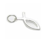 Christlicher Fisch Sterling Silber Charm .925 x 1 Symbol Heilige Fische Charms