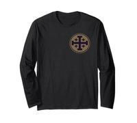 Christliches Jerusalem Kreuz Symbol Langarmshirt