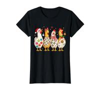 Christmas Chickens Holiday Animal Design Preisgünstiges Grafik-T-Shirt