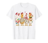 Christmas Chickens Holiday Animal Design Preisgünstiges Grafik-T-Shirt