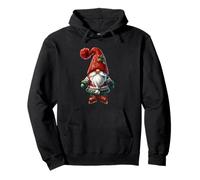 Christmas GNOME with Knitted Christmas Hat Cute Ice Skating Pullover Hoodie