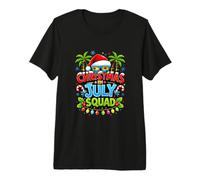 Christmas in July Squad Tropical Summer New Year Design Premium T-Shirt
