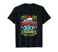 Christmas in July Squad Tropical Summer New Year Design T-Shirt