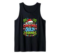 Christmas in July Squad Tropical Summer New Year Design Tank Top