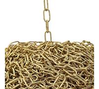 Christoph Palme 10m Eisenkette ø 2mm Glatt Zierkette Rundstahlkette Rundgliederkette Kette (Gold)