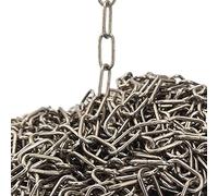 Christoph Palme 10m Eisenkette ø 2mm Glatt Zierkette Rundstahlkette Rundgliederkette Kette (Silber)