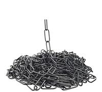 Christoph Palme 1m FE Kette ø 2,8mm Glatt Zierkette Rundstahlkette Rundgliederkette Ringkette (Schwarz)