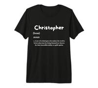 Christopher Definition Personalized Name Costume for Chris Premium T-Shirt