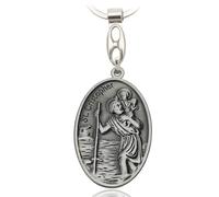 Christophorus Schlüsselanhänger, Heiliger-Christophorus-Plakette, Schutzpatron der Fahrer und Reisenden-Heiliger-Christophorus-Plakette als Auto-Talisman, Schutzanhänger für Auto- und Motorradfahrer