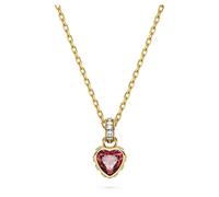 Stilla Anhänger Herz von Swarovski - Rot, Goldlegierungsschicht
