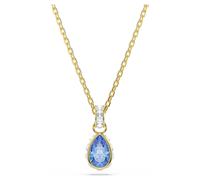 Chroma Anhänger, Tropfenschliff, Blau, 18K goldbeschichtet OS
